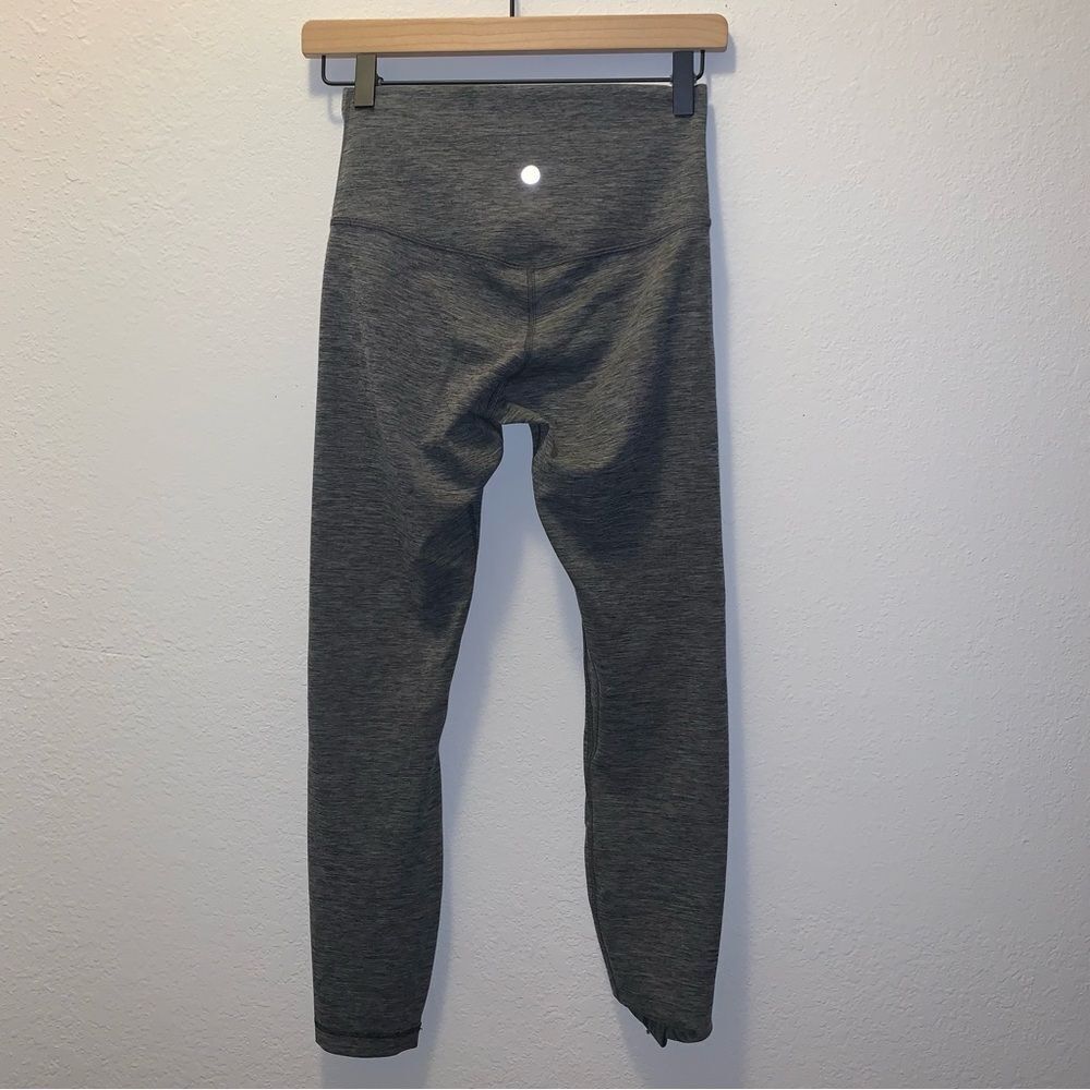 Lululemon athletica Align 25” heathered graphite grey leggings 6 - Picture 3 of 8